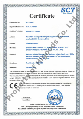 Certificat de conformité CE